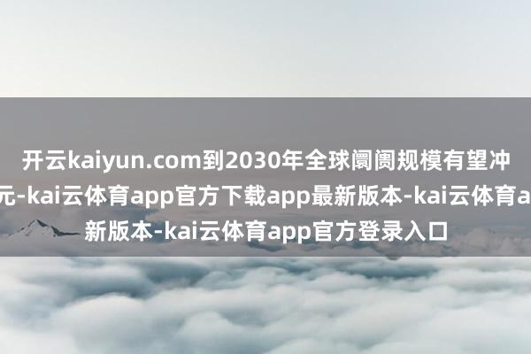 开云kaiyun.com到2030年全球阛阓规模有望冲突200亿好意思元-kai云体育app官方下载app最新版本-kai云体育app官方登录入口