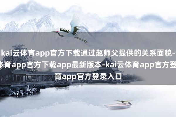 kai云体育app官方下载通过赵师父提供的关系面貌-kai云体育app官方下载app最新版本-kai云体育app官方登录入口