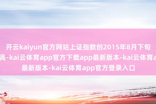 开云kaiyun官方网站上证指数创2015年8月下旬以来的近10年新高-kai云体育app官方下载app最新版本-kai云体育app官方登录入口